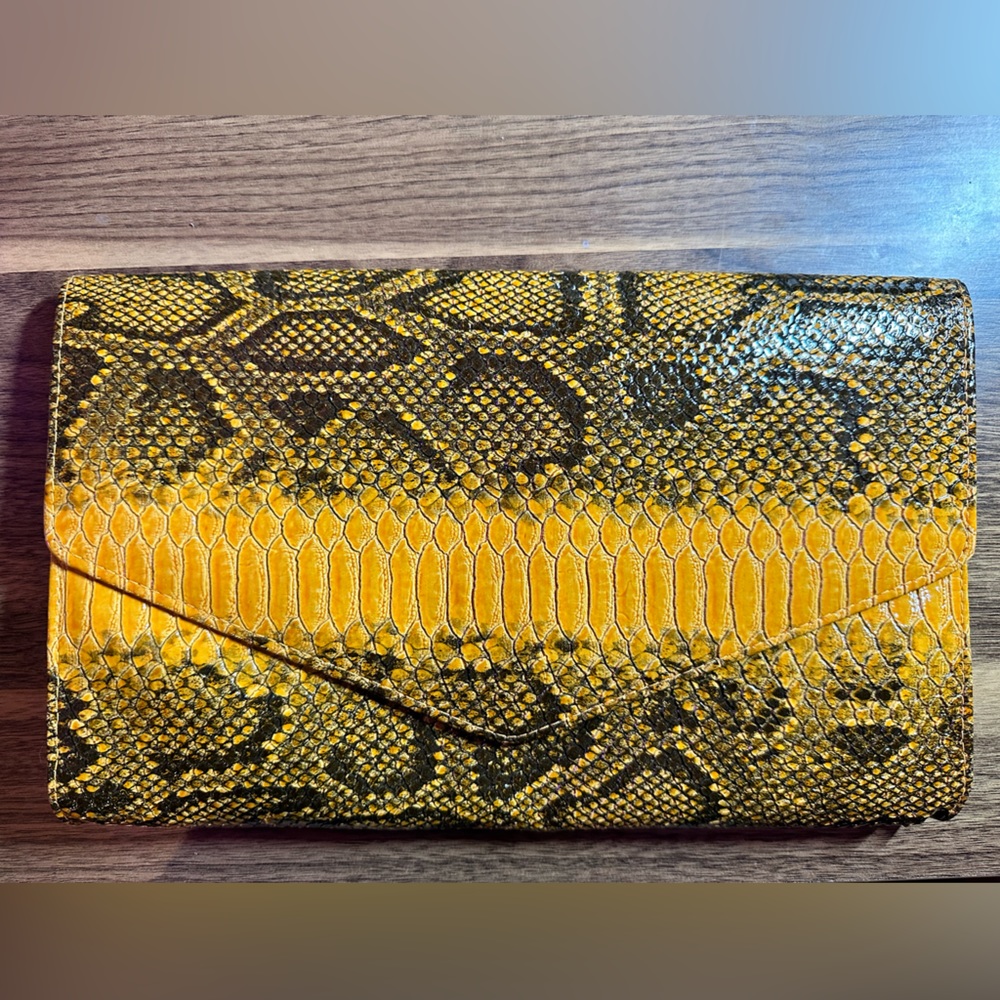 DGH Faux Snakeskin bag.